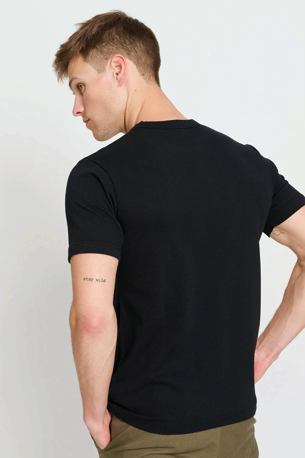 Black Heavyweight Organic Cotton T-Shirt | Silky Smooth & Sustainable | 250+ Grams