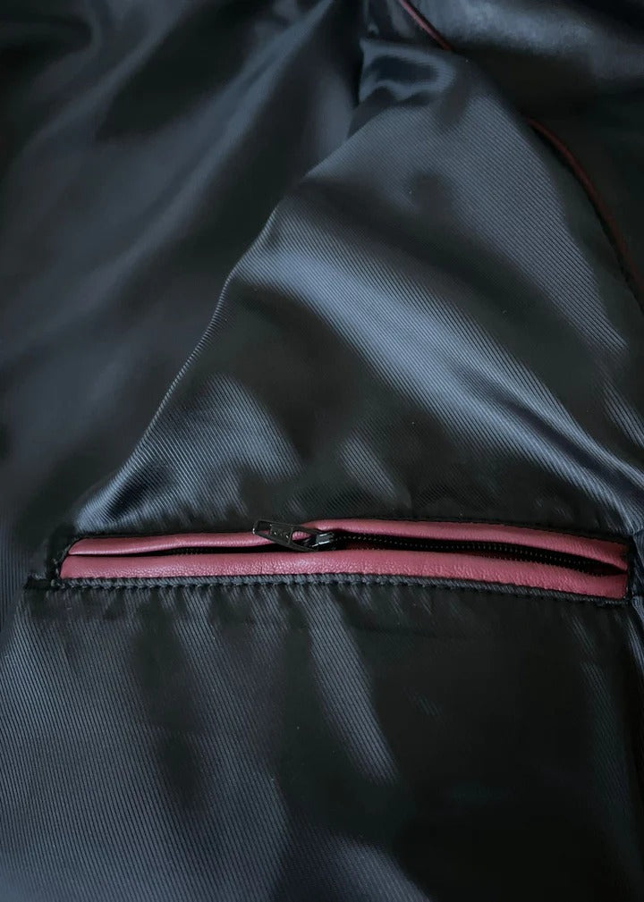 Koel Black Leather Trench Coat | Premium Genuine Leather Long Coat