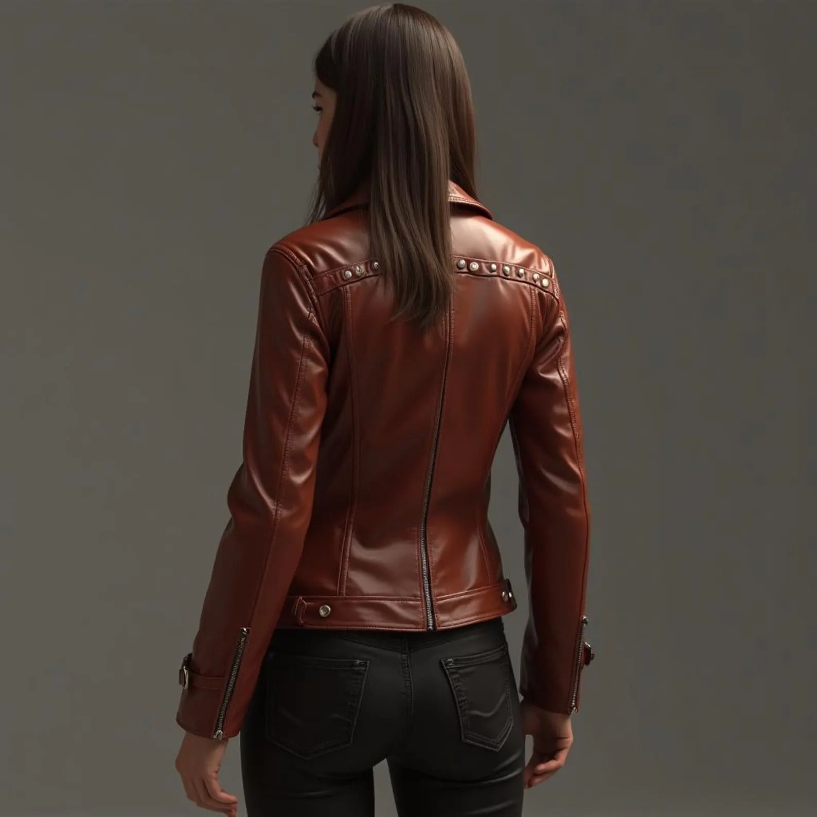 Women's Genuine Leather Jacket | Tailored Fit | Timeless Style