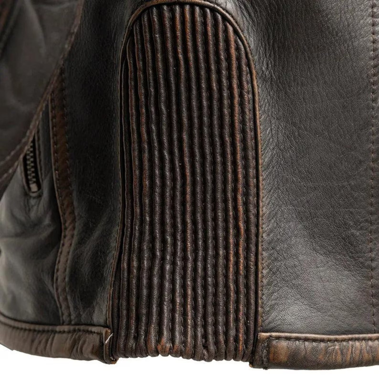 Rider Club Men's Genuine Leather Motorcycle Jacket | Handmade Winter Biker Coat