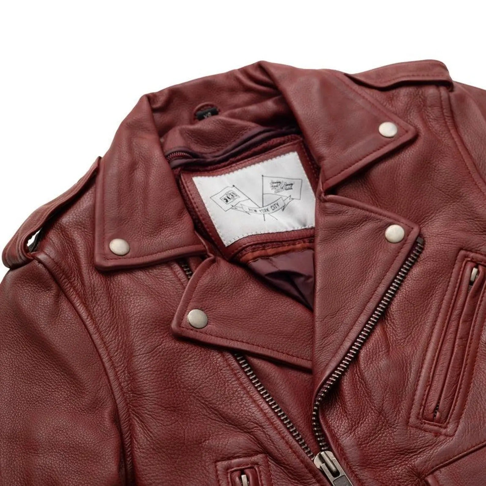 Katy Women's Real Sheepskin Leather Biker Jacket | Handmade Winter Motorcycle Jacket
